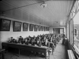 École Le Nôtre, la salle d’études, 1939.