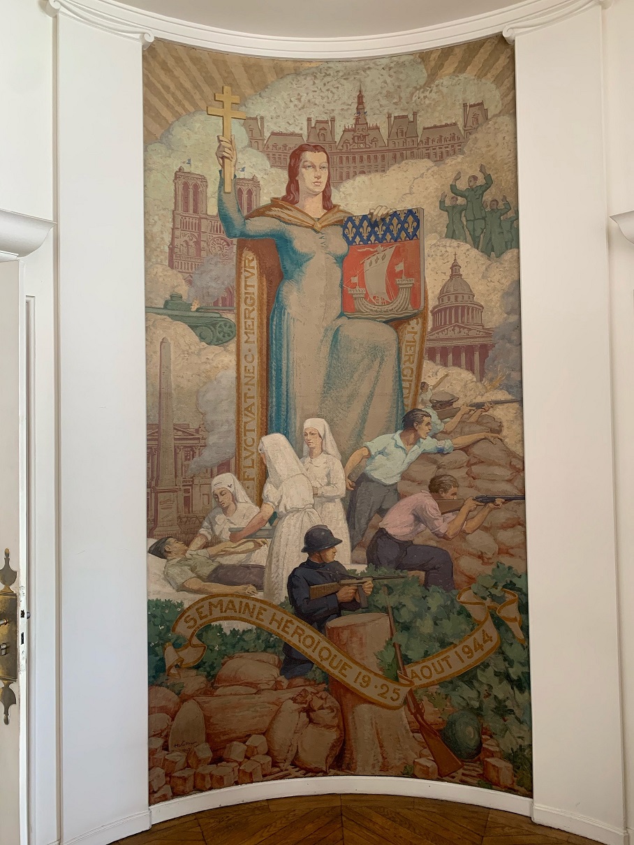 Henri Sollier, La semaine héroïque, huile sur toile, 1945 (Musée de l’AP-HP)