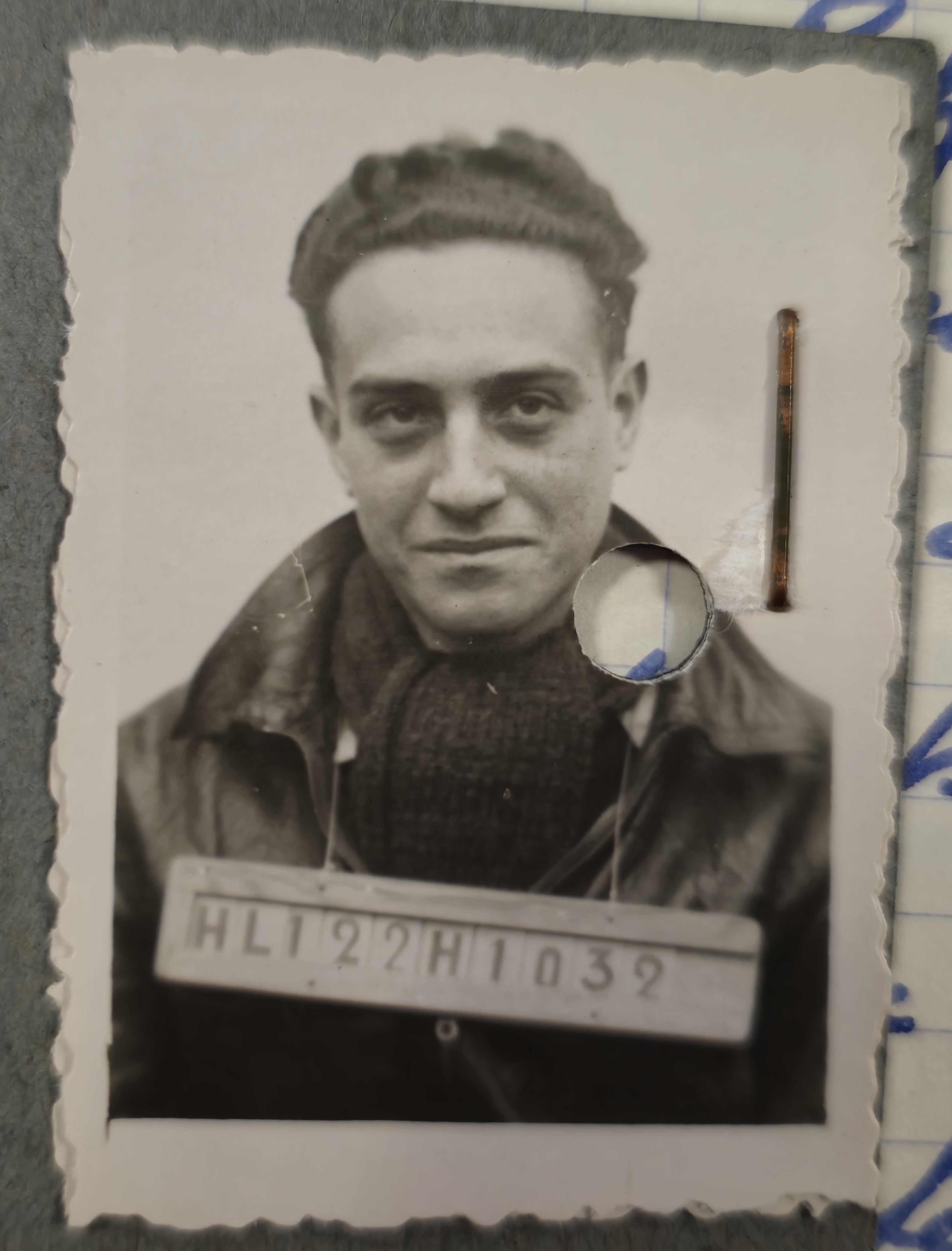 Photographie d'identité de Jean Rozinoer, vers 1939 (Archives du SHD, Caen, 21P 667900).