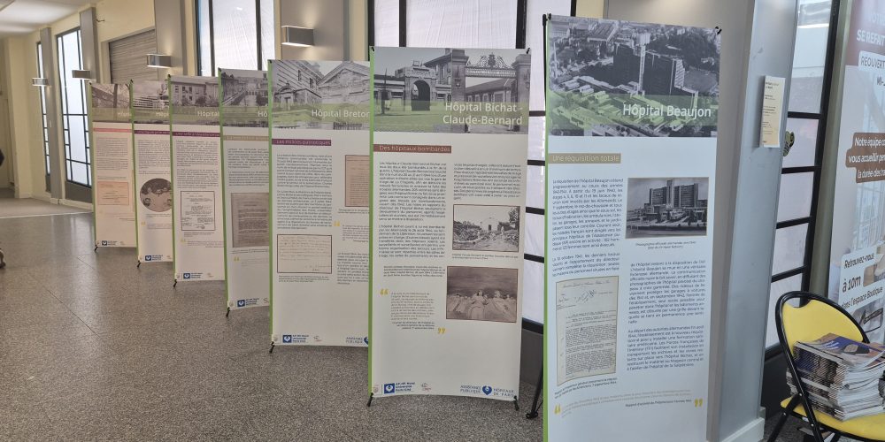L'exposition 2e Guerre mondiale à l'hôpital Beaujon