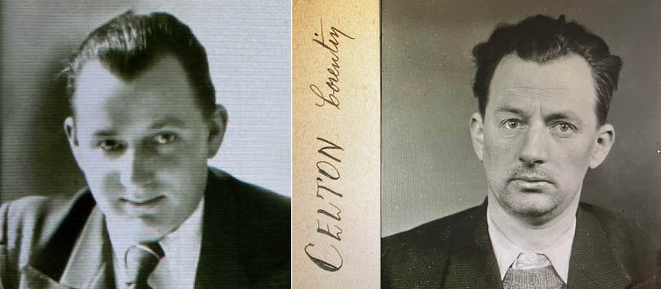 Photographies de Corentin Celton, avant et après son arrestation, 1942.